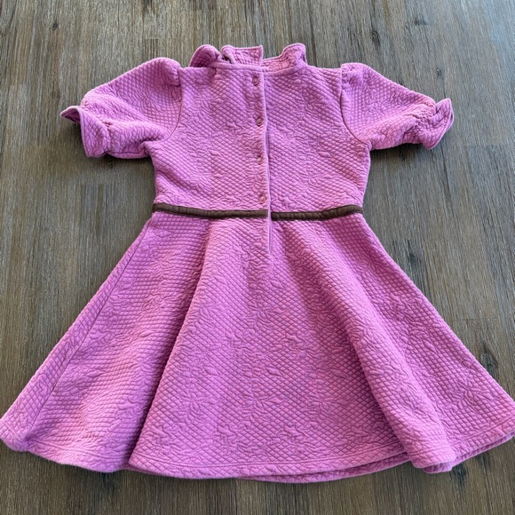 NWOT Janie and Jack Girls Quilted Ruffle Dress size 5 - Picture 4 of 6